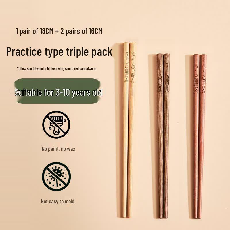 Qiwei Children s Wooden Training Chopsticks