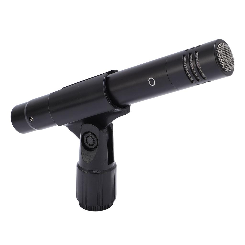 Small Diaphragm Condenser Microphone with Clip XLR Noise Reduction Instrument Microphone for Piano Guzheng Guitar