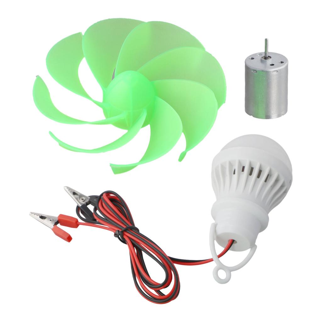 Alternative Energy Generator Wind Power Generator 2mm 31mm Wind Turbine Accessories Compact Design Hands-on Learning Experience
