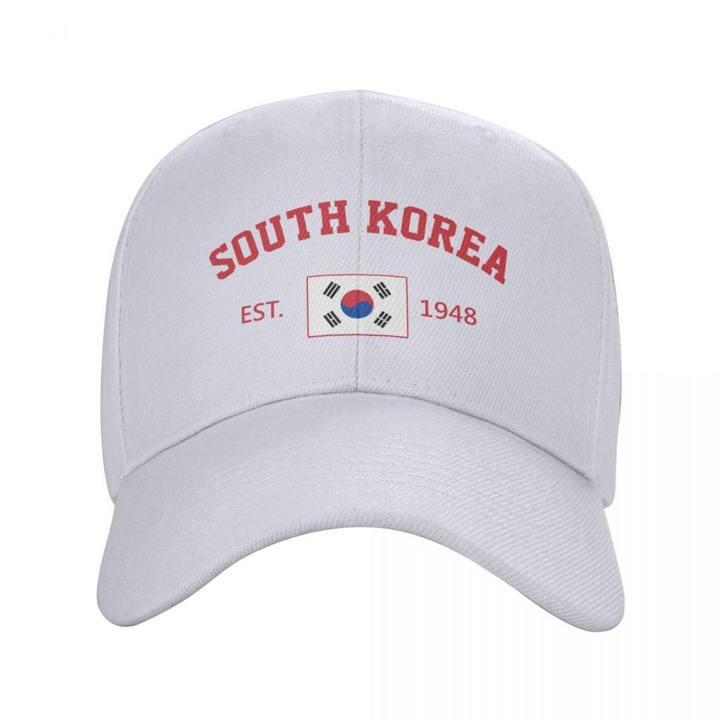 Unisex Baseball Cap South Korea EST Independence Day Wild Sun Shade Peaked Adjustable Outdoor Caps for Unisex Women