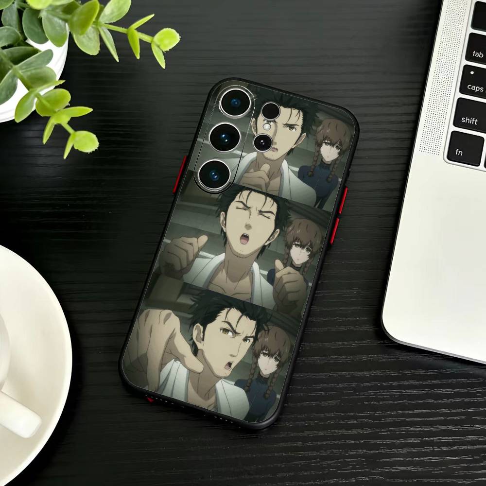 STEINS GATE F-Rintaro O-Okabe Phone Case For Samsung S26,S25,S24,S23,S22,S21,S20,S30,Ultra,Plus,Fe,Note,5G Black Cover