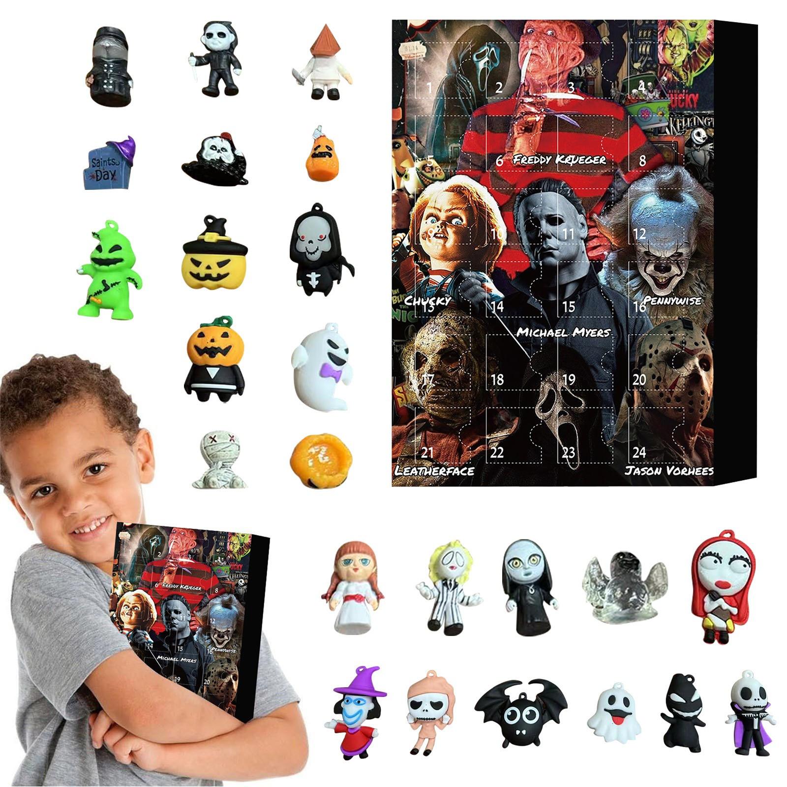 

Хэллоуин Адвент-календарь Содержит 24 подарка, Хэллоуин Милые Фигурки Кукла Адвент-календарь, Календарь Обратного Отсчета One Size