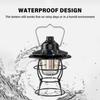 Outdoor-Camping-Laterne, USB-Aufladung, Notstromversorgung, Batterie-Display, wasserdicht, 3 Beleuchtung