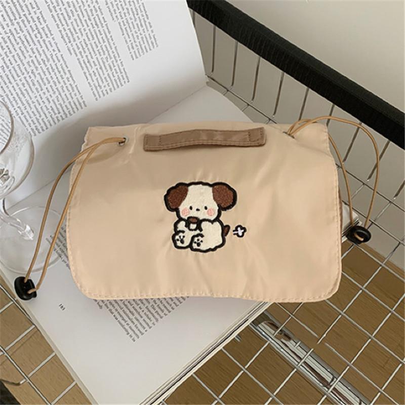 Original Milk Tea Dog Cartoon Large Makeup & Toiletry Bag with Detachable Mesh Storage