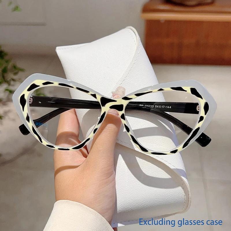 Fashion Cat Eye Glasses Women New Fashion Multi-color Rim Eyeglasses Trendy Chic Design Blue Light Blocking Eyewear