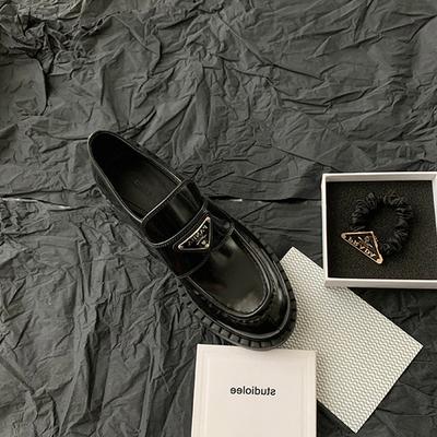 Platform Loafers Women's 2025 New Spring and Autumn Oxford Single Shoes Black Japanese JK Retro British Style Small Leather Shoes