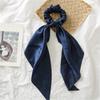Women Girl Bow Satin Ribbon Ponytail Scarf Hair Tie Rope Scrunchies Elastic Band