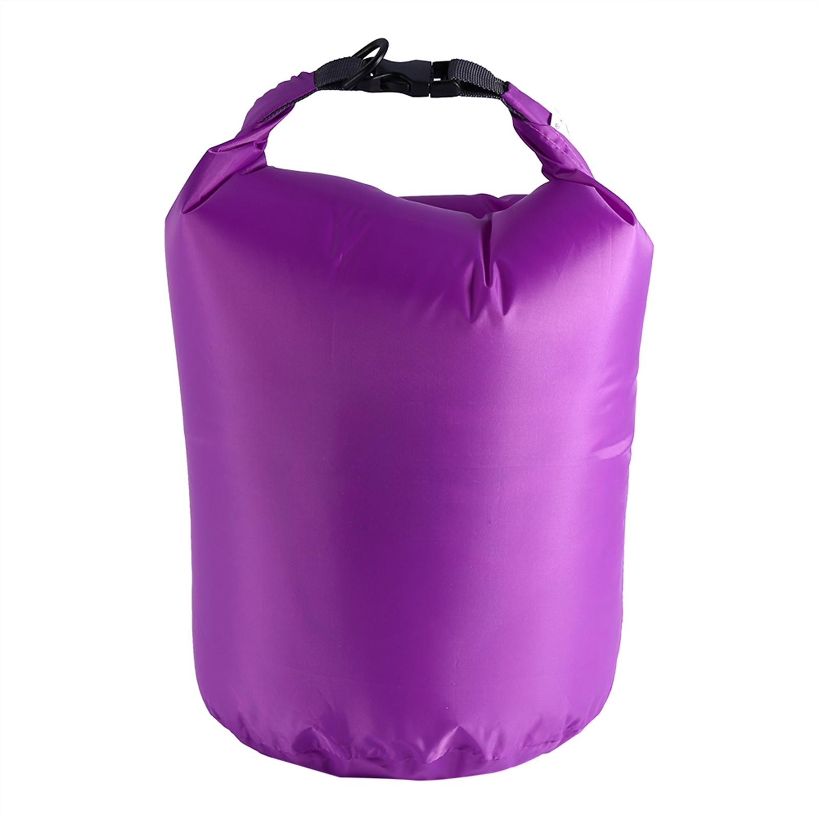 10L Water Resistant Waterproof Bag Pouch For Floating Boating Camping Hiking(10L Purple)
