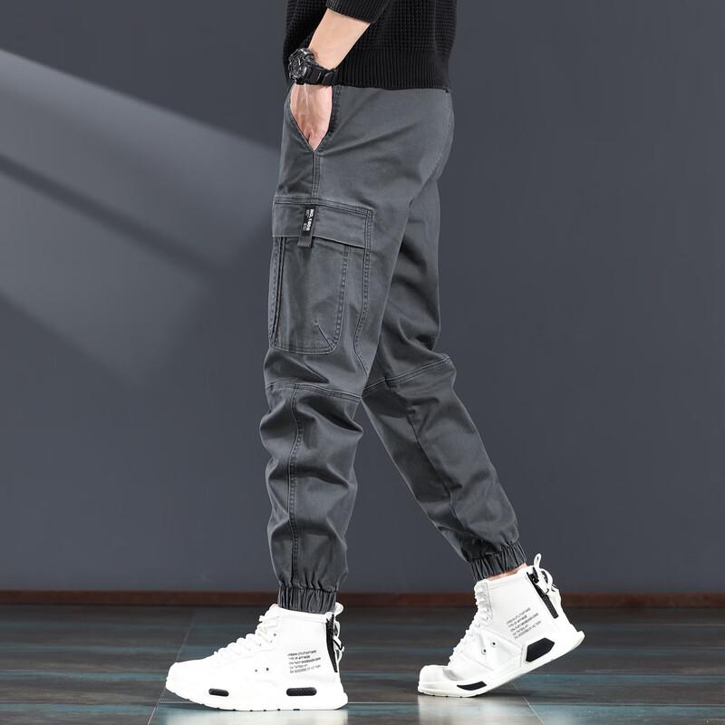Men's American Retro Loose Fit Cargo Jogger Pants