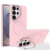 New Matte For Magsafe Magnetic Case For Samsung Galaxy S26 S25 S24 S23 S22 Ultra Plus S25FE S24FE S25Edge With Kickstand Cover