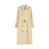 Spring new Ankola red trench coat double-breasted silhouette temperament classic casual long coat women 22397