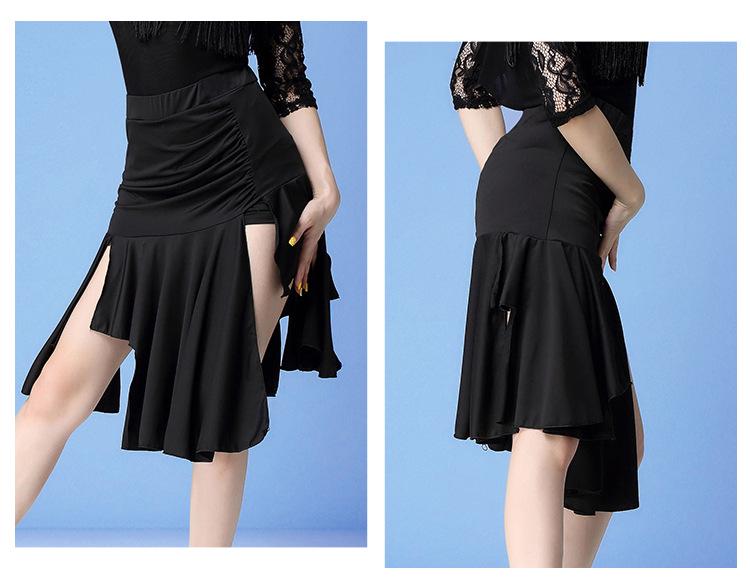 Huayu Women's Latin Dance Fringe Skirt for Practice & Performance