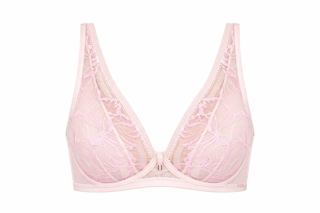 Biustonosz Miękki Braletka GLossy Iris M Bralette różowy Alles