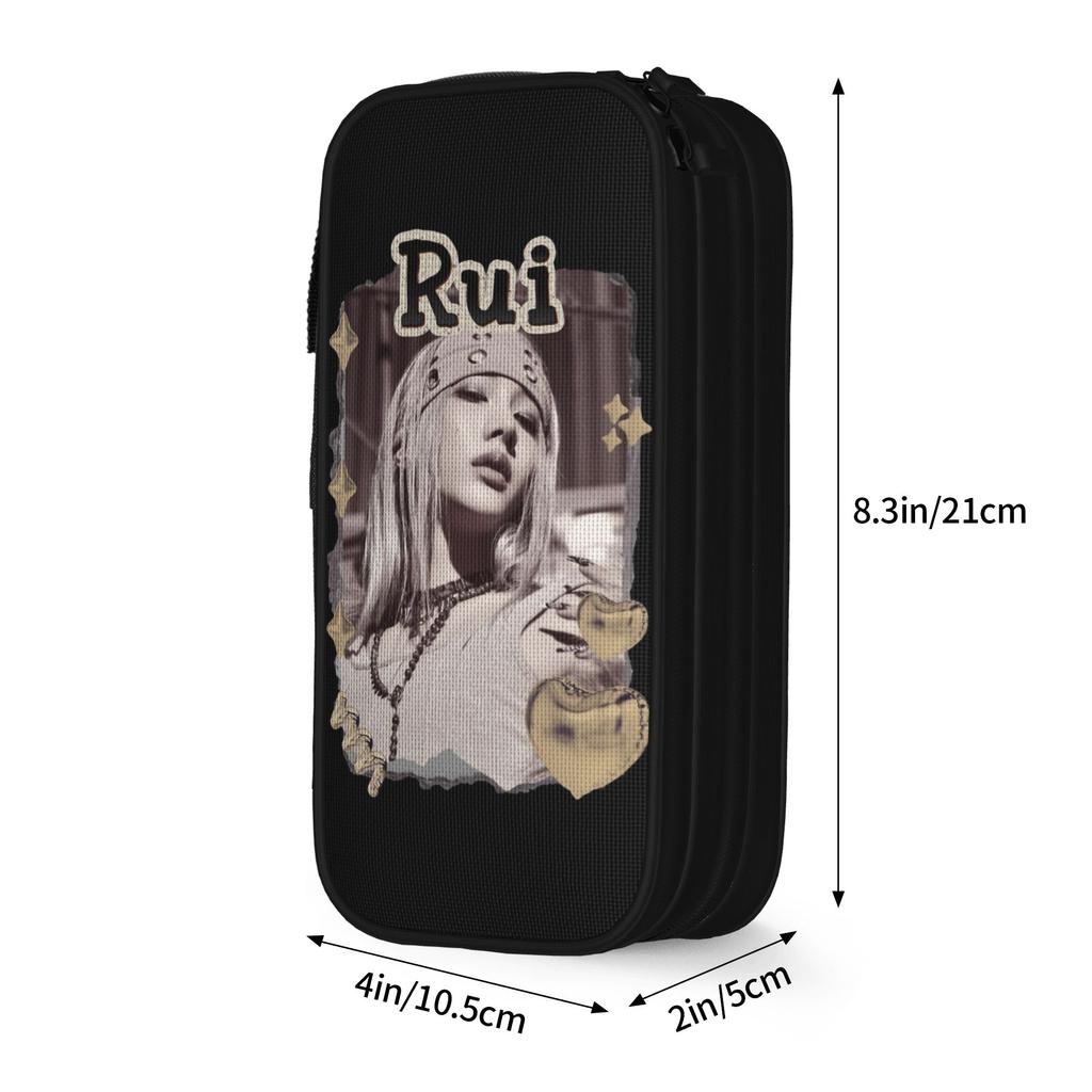 Rui Kpop Group X-XLov Pencil Cases Classic Pen Bag Student Large Storage Students School Cosmetic Pencil Pouch