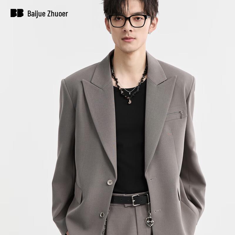 Earl Joel Men's Casual Tencel Wool Blend Suit Jacket