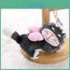 Animal Cat Shaped Plush Keyring Featuring Pink Bow For Kids Gift And Collectibles