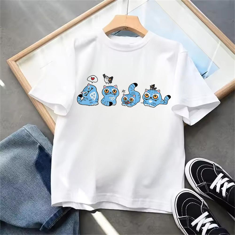 Nouveau T-shirt KPop Chasseurs de Démons Été Enfants Filles Garçons Vêtements pour Enfants T-shirt Décontracté Col Rond Manches Courtes Hauts