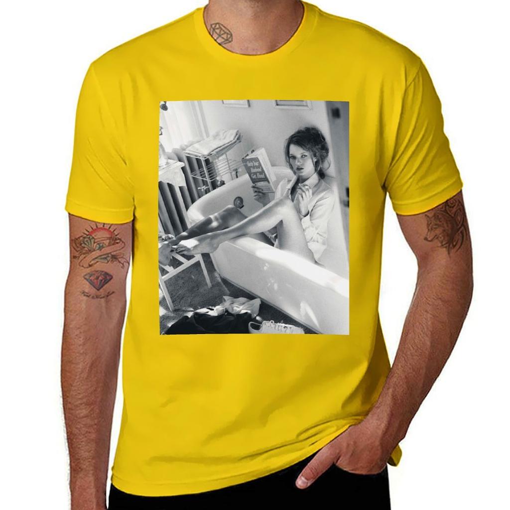 KATE MOSS FASHION PHOTOGRAPHY s Black and white Editorial bicycle TShirt customs design your own Unisexs tshirt