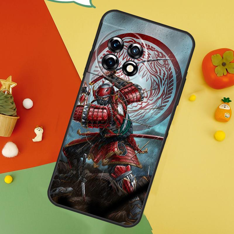Japan Ninja Samurai Red Sun Case For OnePlus Nord 5 CE 2 3 4 Lite N20 N30 OnePlus 15 13 12 11 10 10T 12R 13T 13R Cover