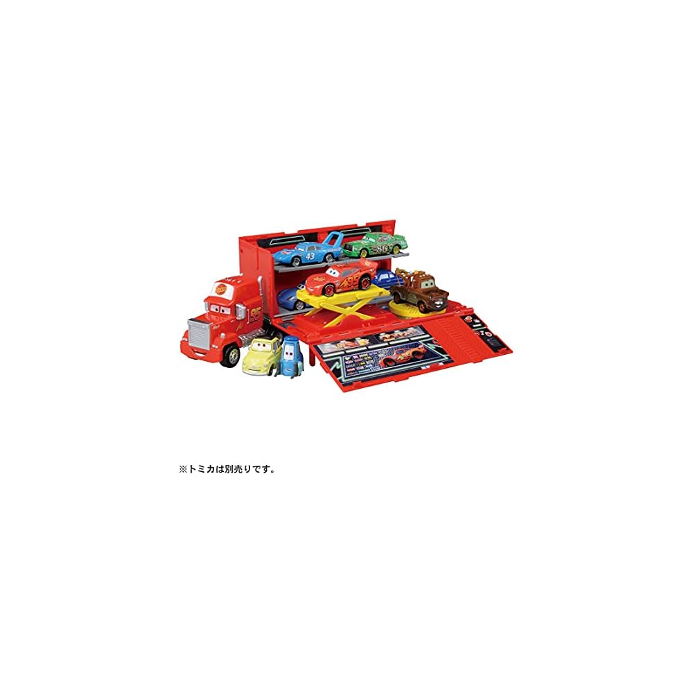 Takara Tomy Disney Cars Tomica Mack Maintenance Trailer Toy Vehicle 1:64 Scale