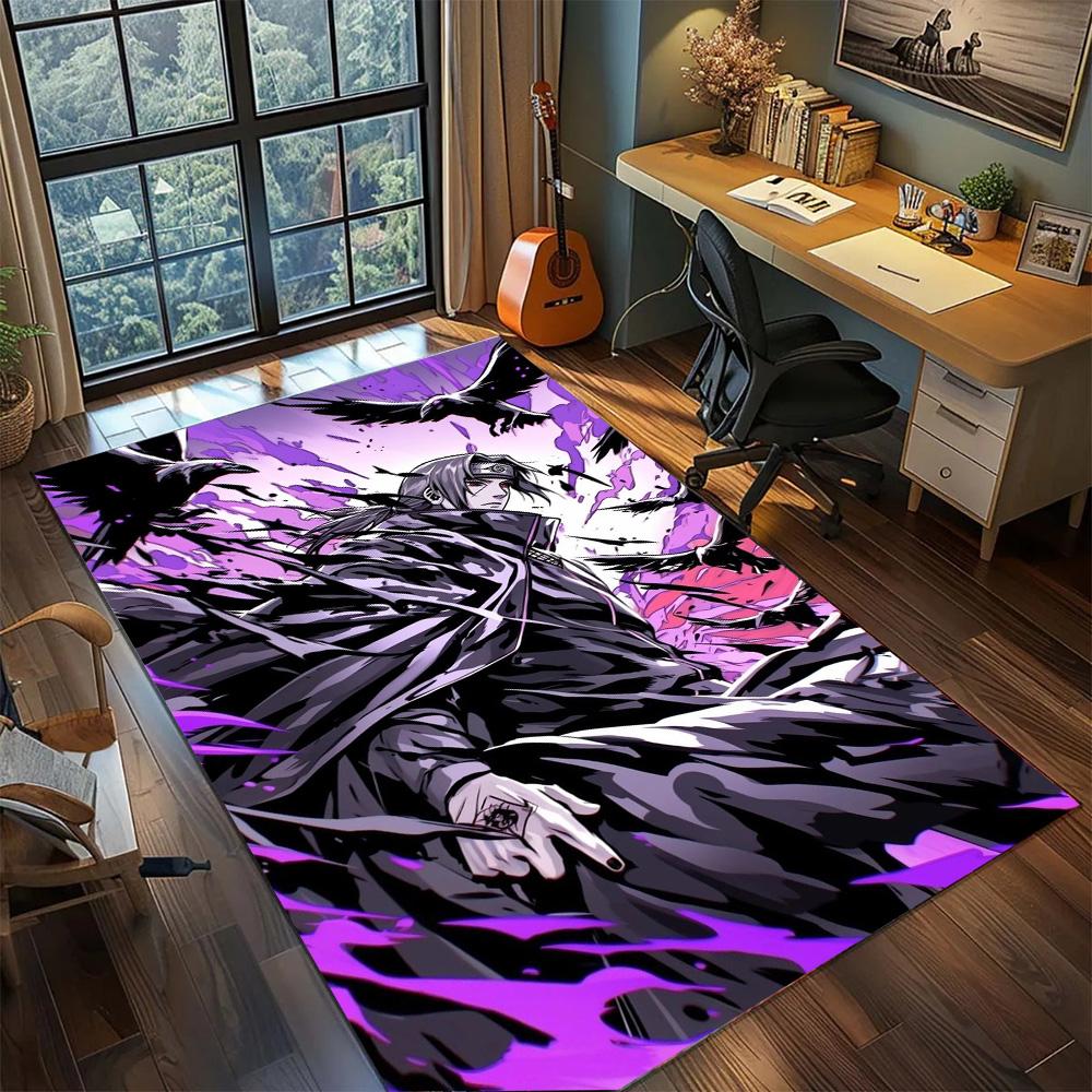 

Itachi Uchiha Bedroom Interior Ornament Floor Mat, Non Slip Washable Large Area Carpet Rug.-TING 60x90cm