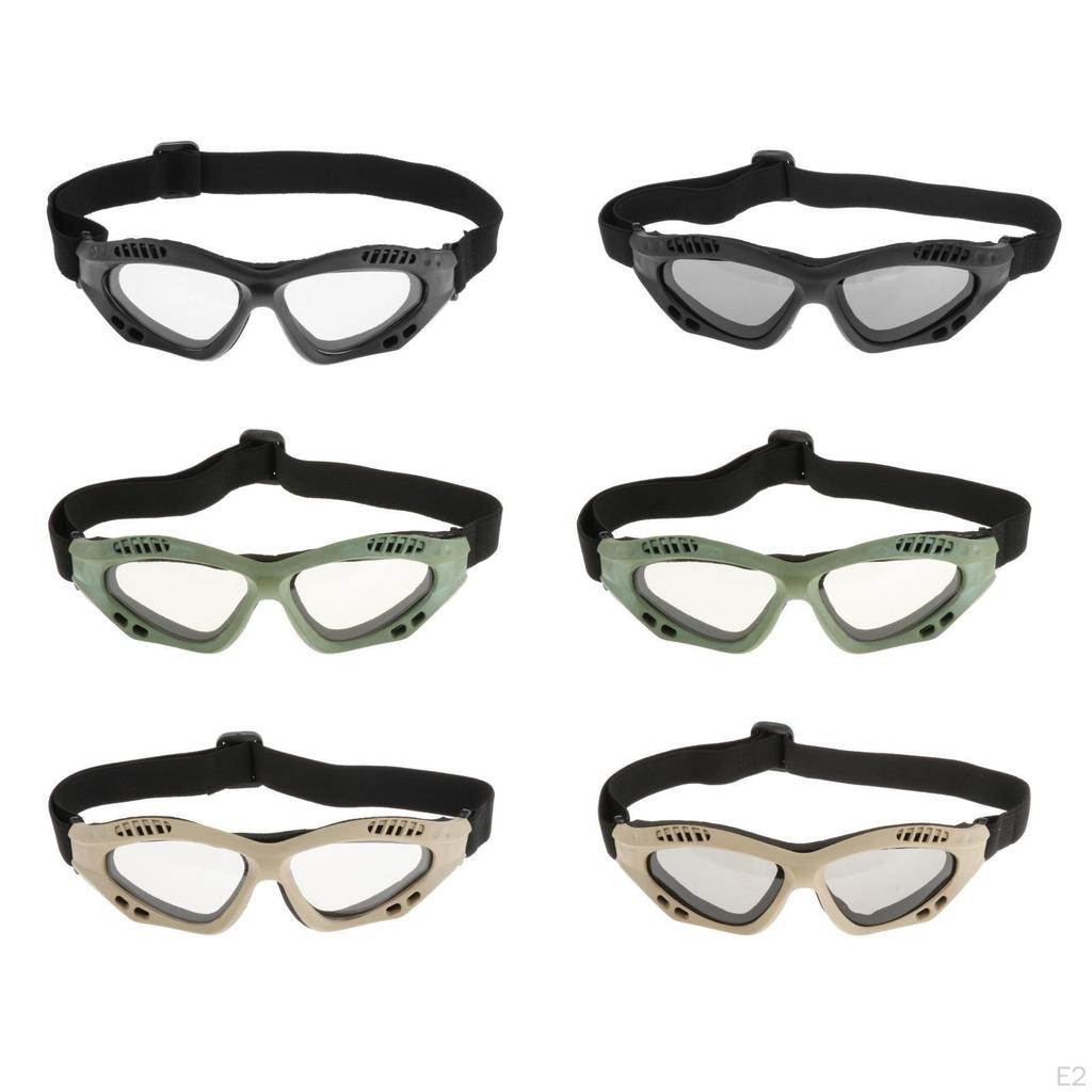 Safety Goggles, Anti Fog Glasses with Adjustable Strap for Riding Hunting Cycling