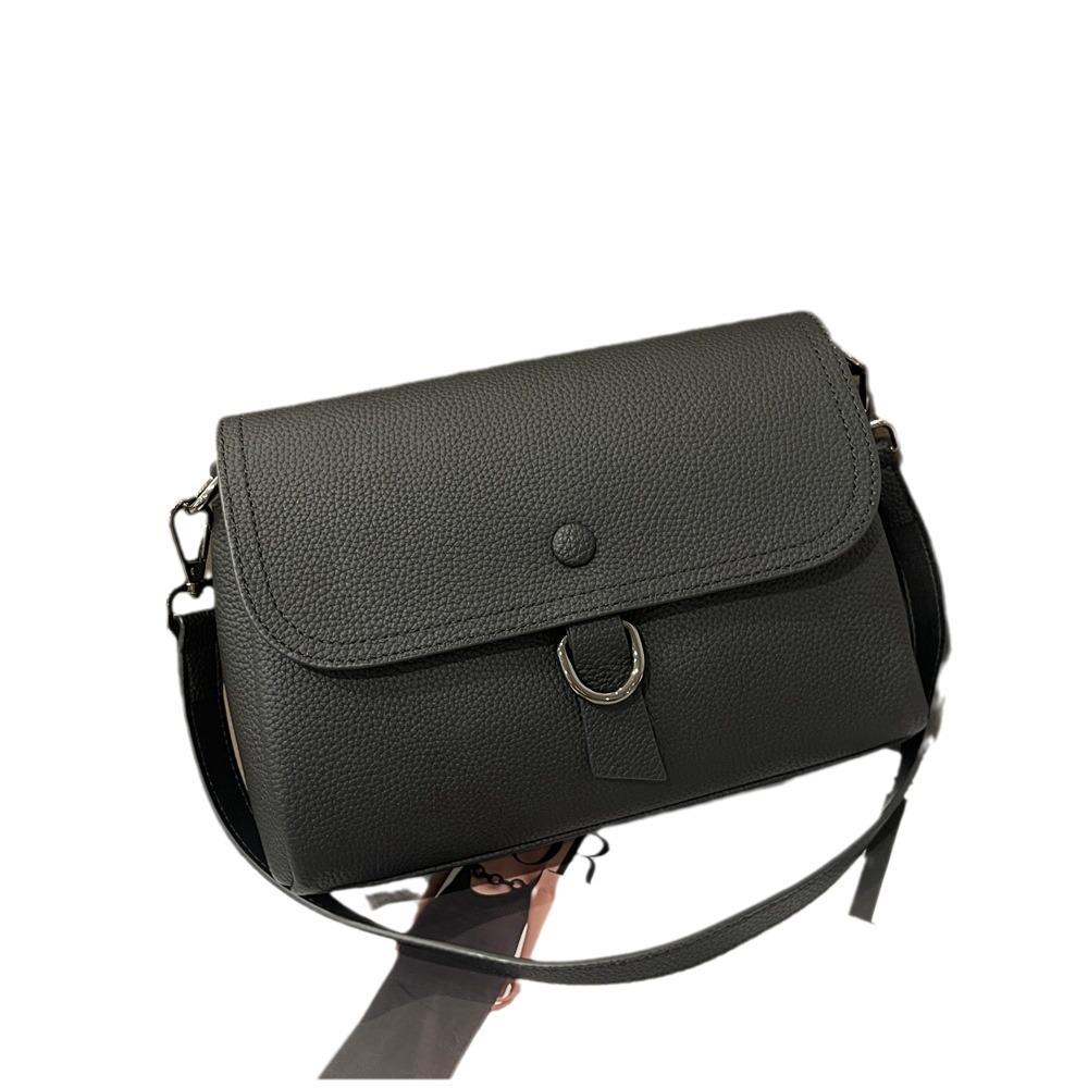 Damska torebka crossbody ze skóry naturalnej - Skóra bydlęca najwyższej jakości, Wszechstronna, Luksusowa, Mała kwadratowa, Styl 226