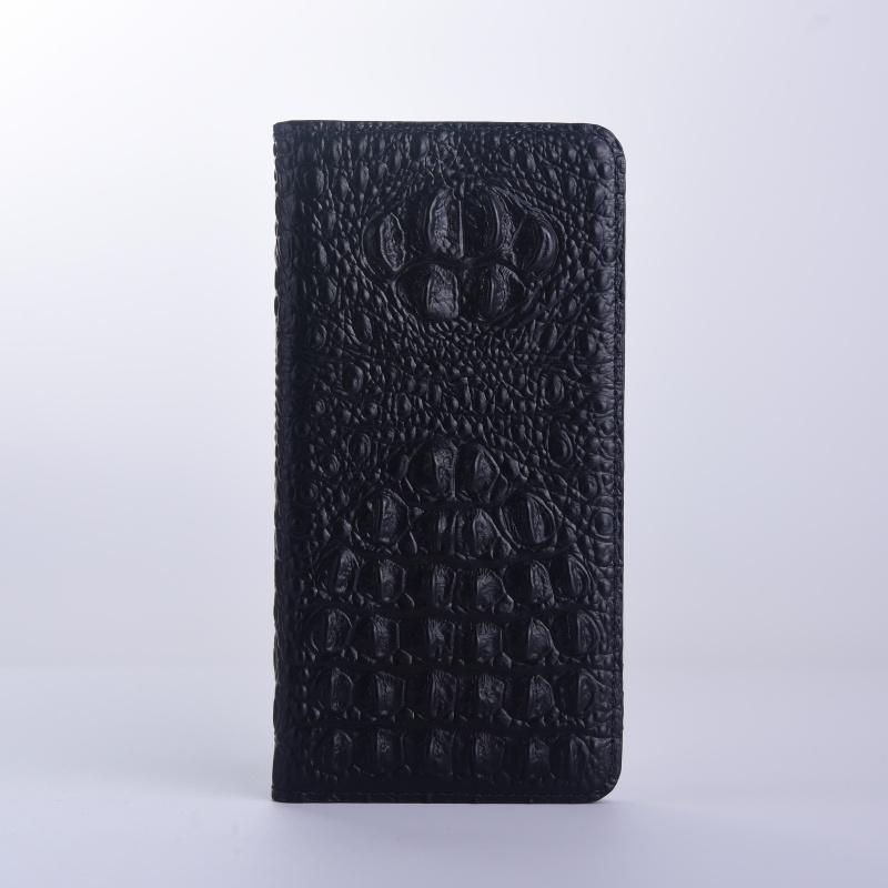 

For iPhone 16 15 14 11 12 13 Pro Max Plus Mini Flip Genuine Leather Phone Case iPhone 16 Plus чорний