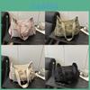 Nylon Folded Shoulder Crossbody Bag For Casual Daily Use With Zipper Closure
