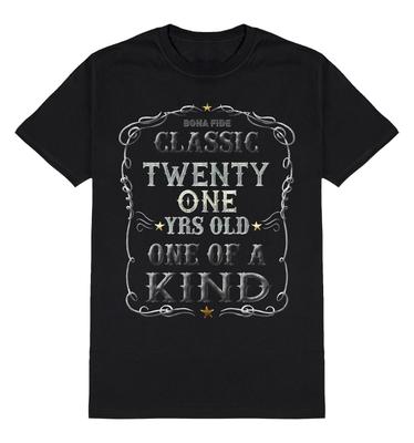 Classic Twenty One Years One Of A Kind T-Shirt Mens 21st Birthday Gift 21 Tee