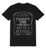 Classic Twenty One Years One Of A Kind T-Shirt Mens 21st Birthday Gift 21 Tee