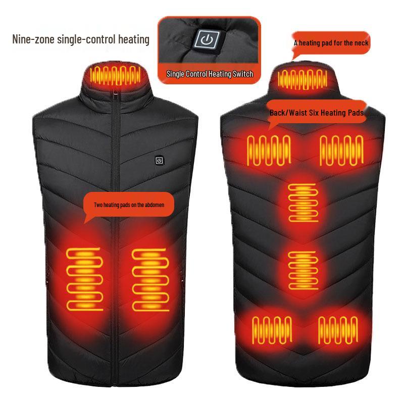 Men's USB Electric Heated Vest for Autumn and Winter