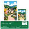 Puzzle Jigsaw cu Peisaj Pictură Celebră de 1000 de Piese pentru Adulți - Jucărie pentru Decompresie