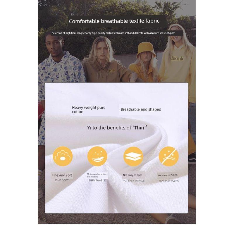 Women's Shoulder Short Sleeve T-shirt American Retro Sports Pure Cotton Loose Summer Tennis Tennis Club Half Sleeve Tops