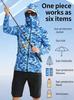 Polyester Breathable and Quick-drying Fishing Shirt Lure Fishing Hooded Sun Protection UPF50+ Fishing Clothes with Face Mask