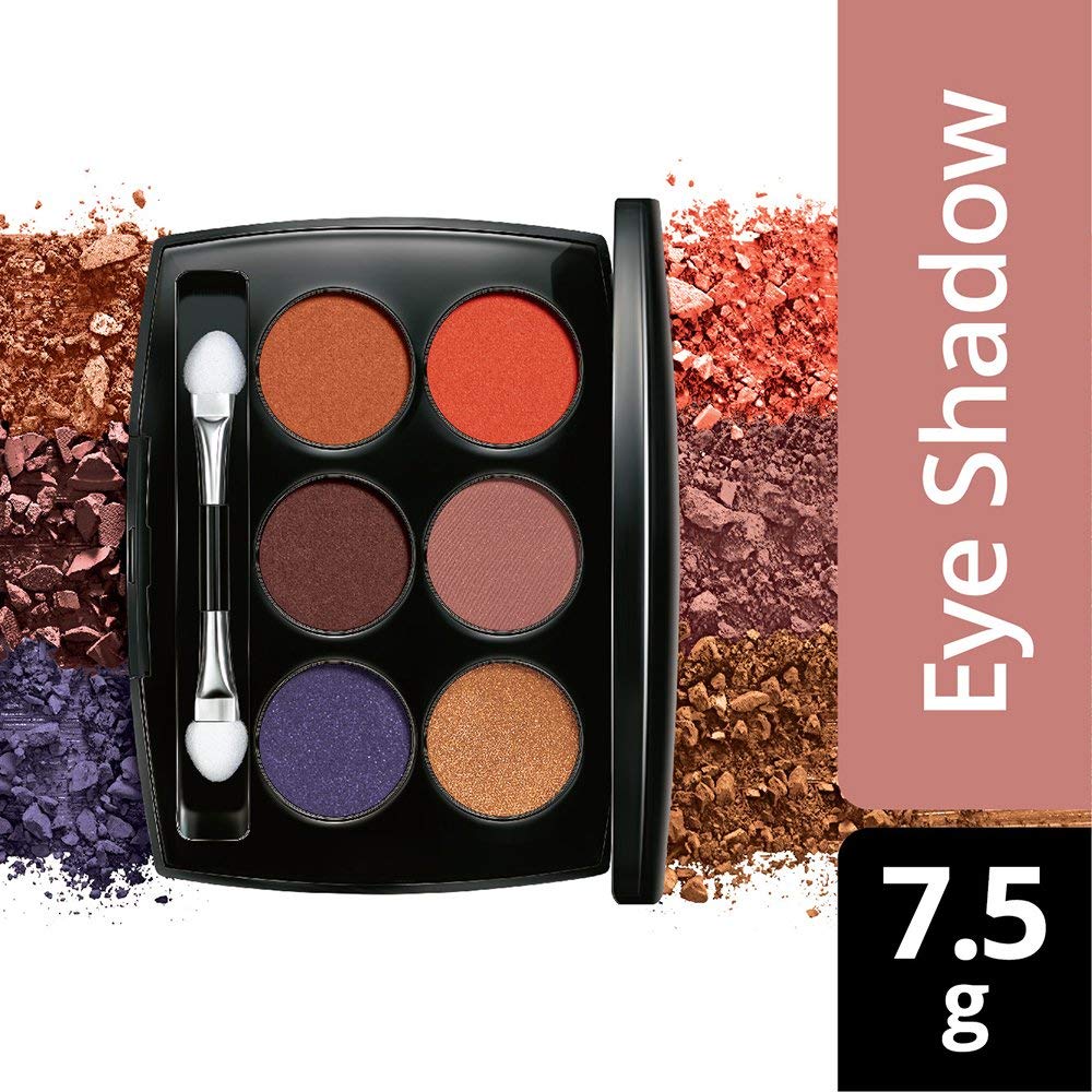 Eyeshadow: 6 Pastel Colors (7.5 G), Absolute Illuminating Eyeshadow Palette Nude Beach, Lakme