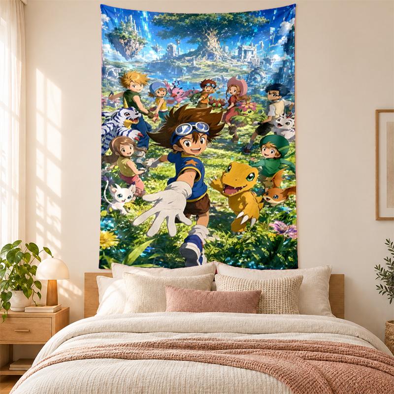 Digimon Tapestry highquality for decorating living room bedroom dorm walls ideal as bedroom wallart orholiday gift