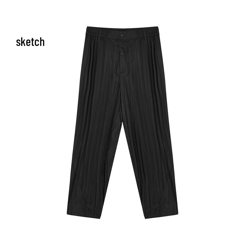 CROQUIS Men's 2024 Summer Pleated Straight-Leg Casual Pants
