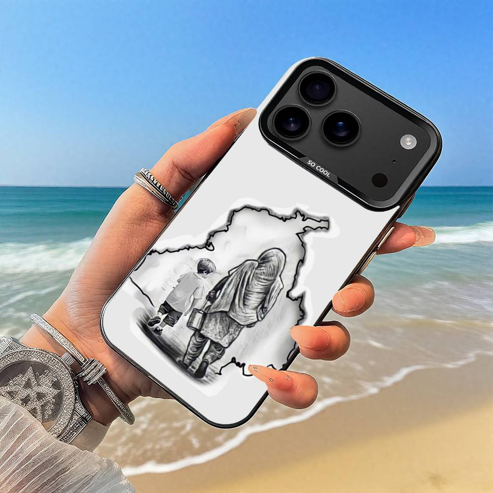 Punjab Map Phone Case Black case for iPhone17,16,15,14,13,12,Pro,Max,Plus,E,SE4,Air,Mini iPhone15promax