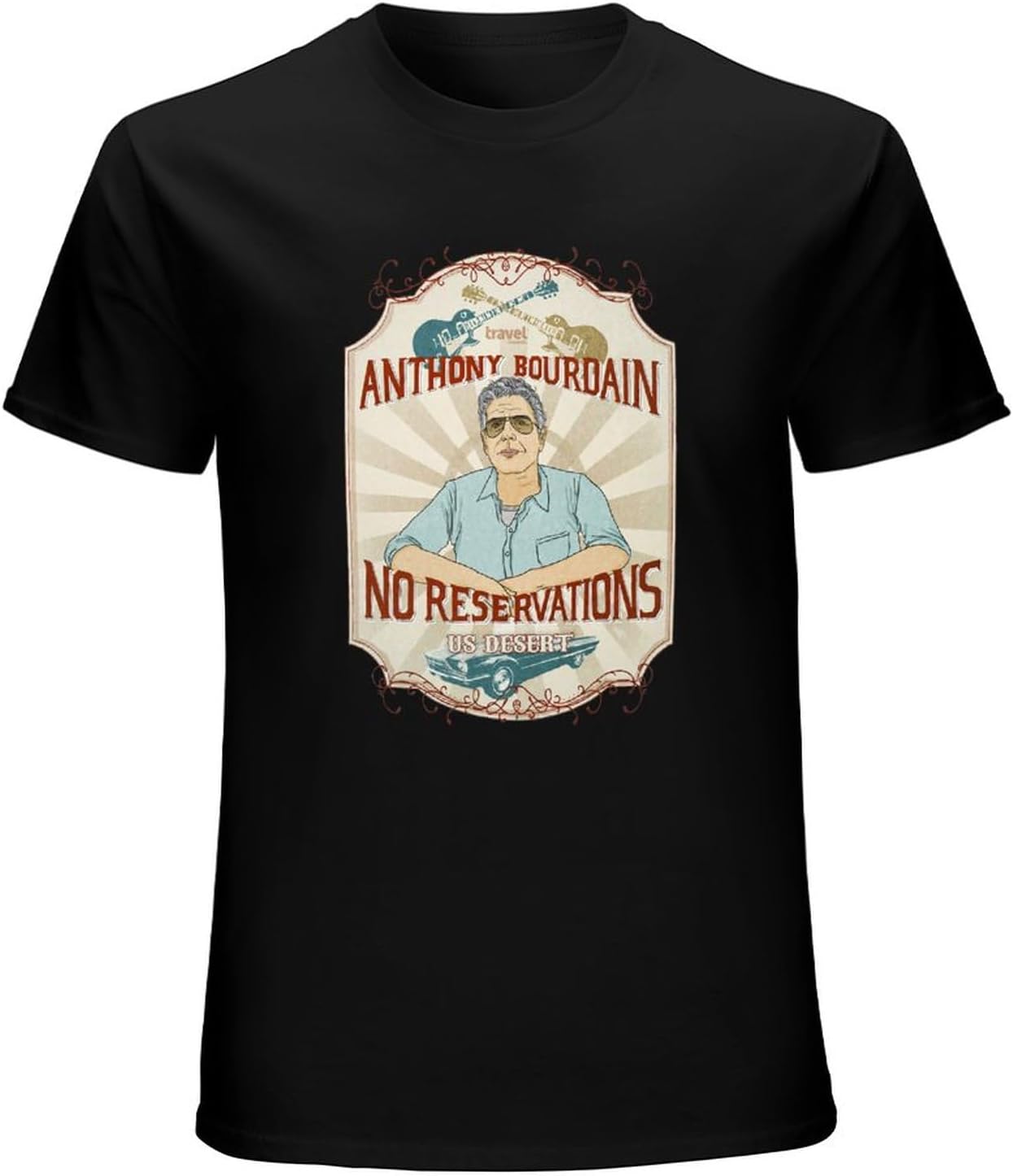 Anthony Bourdain No Reservations Us Desert Chef Rip Best Tv Show T Shirt Black XS чёрный