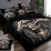 3-Piece Simple Modern Skull Animal Pattern Digital Printed Down Duvet Cover Set,Bedding Set(1 Down Duvet Cover+2 Pillowcases)