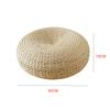 Natural Straw Round Pouf Handmade Woven Tatami Cushion Floor Japanese Style Cushion Home Textile Tea Ceremony Home Ground Mat