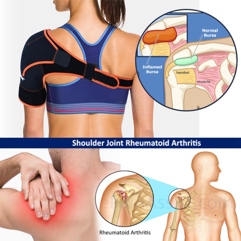 Adjustable Shoulder Support Brace Strap Joint Sport Gym Compression Bandage Wrap