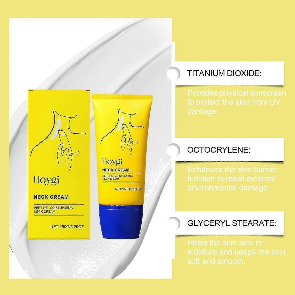Neck Cream, Anti-Aging Neck Firming Cream, Hydrating & Tightening Treatment, Reduces Wrinkles, Fine Lines, Lifts & Smooths Skin for Youthful Look