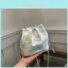 Chinese Style Water Bucket Bag For Women Summer Trendy Shoulder Crossbody Embroidery