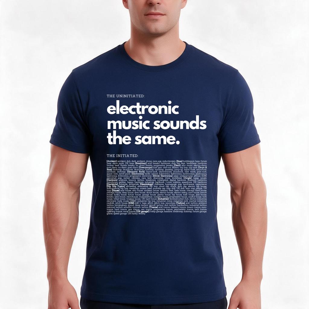 Electronic Music Genre Funny Techno Tshirt Summer Casual Cotton Tee Oversized Streetwear Tops Vintage Graphic Print