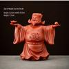 Exquisite Purple Clay God of Wealth Tea Pet - Tea Table Ornament for Wealth Attraction