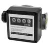 FM-120 20-120L/Min 4 Digital Gasoline Fuel Petrol Oil Flow Meter Four Digital for Diesel Fuel Oil Flow Meter Counter
