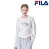 Women S Cotton Blend Graphic Long Sleeve Tee White fS2rlg1171f Owh