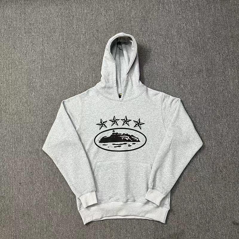 Alcatraz Five-star Ship Printing Loose Hooded Sweater European and American Street Sports and Leisure Suit Trendy Manufacturers